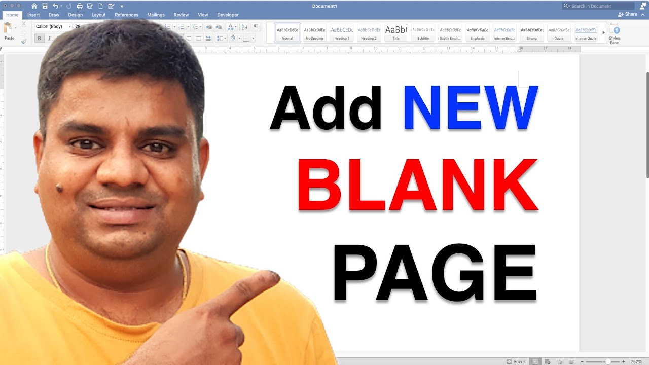 How To Add A New Page In Word At The End - Secret !