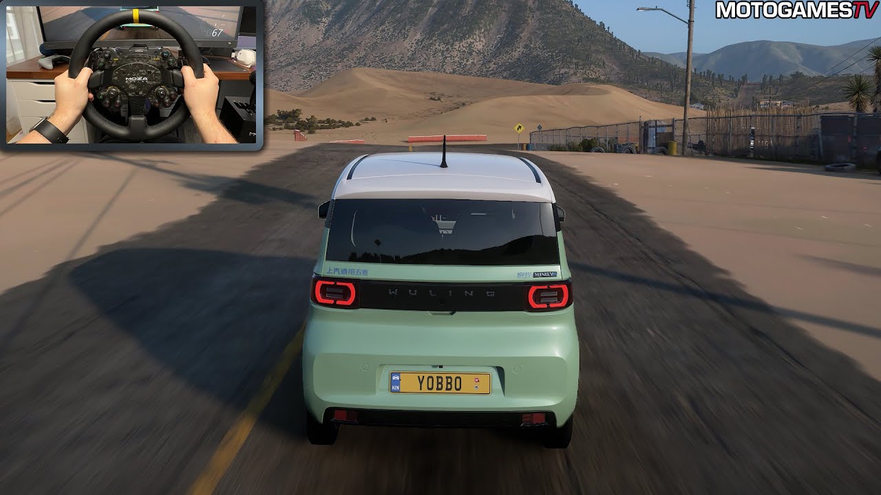 Forza Horizon 5 - 2022 Wuling Hongguang Mini EV Macaron | Moza DD R9 Gameplay