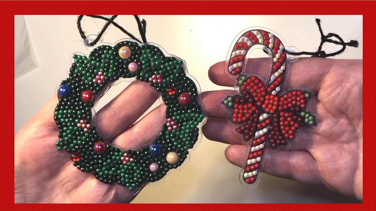 Diamond Art Christmas Ornaments from Michaels | Christmas Crafts 2023