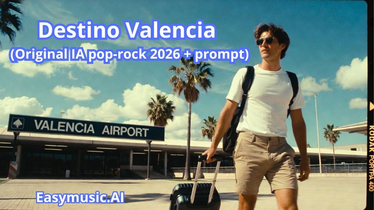 Destino ValenciaOriginal IA pop rock 2026+prompt