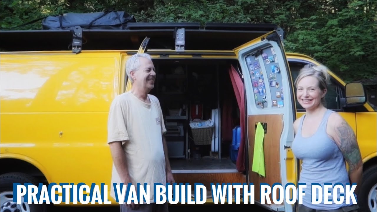 A Pragmatic Van Build with Rooftop Deck