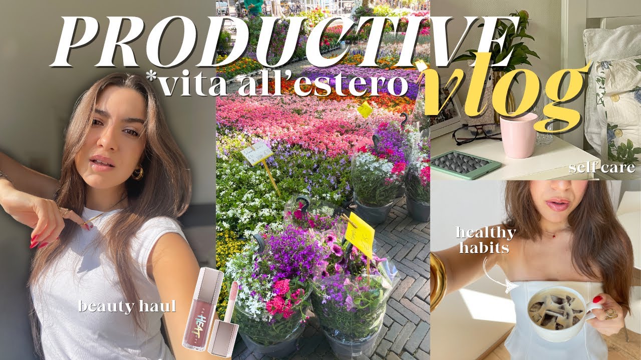 PRODUCTIVE VLOG🍵 giorni nella vita di una 22enne all'estero | healthy habits, haul, svuotaspesa