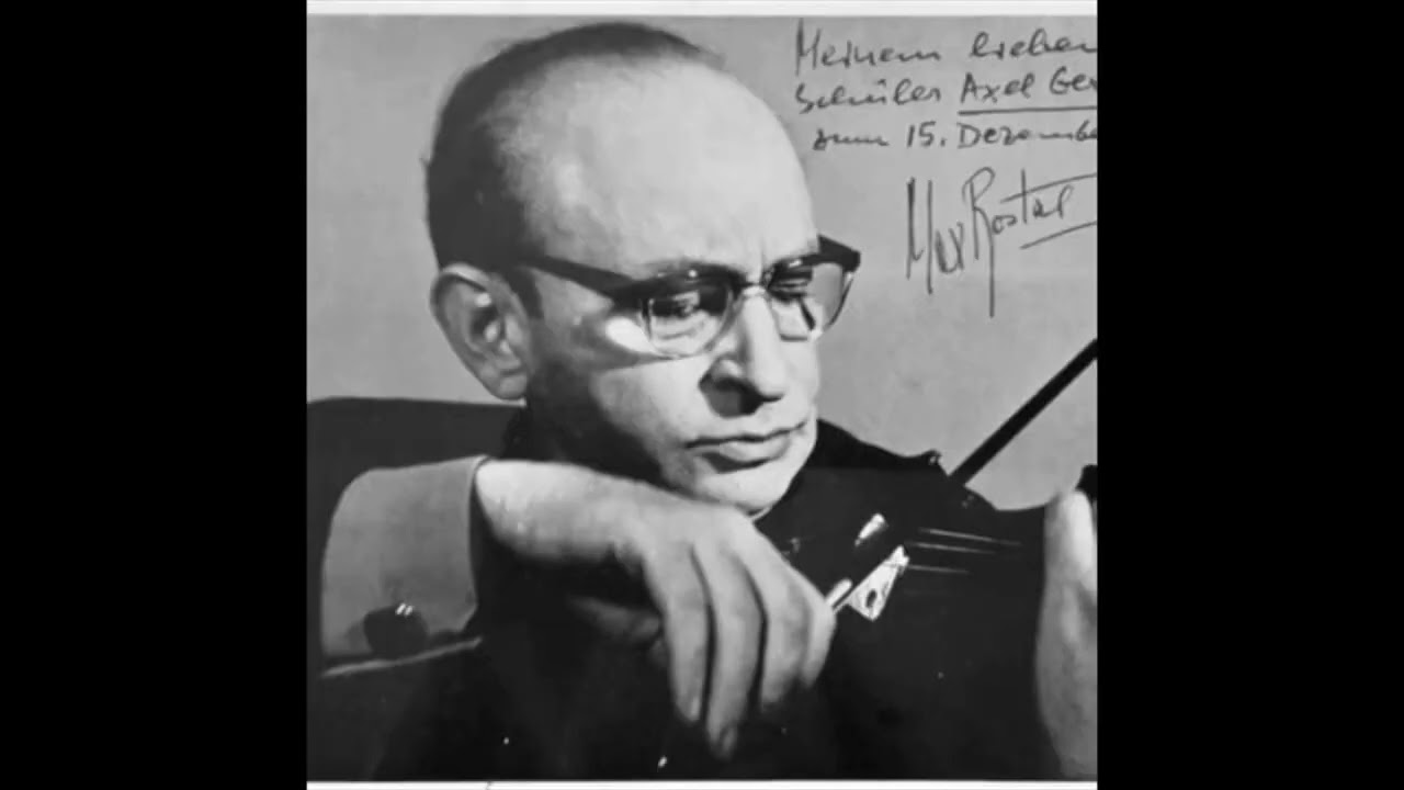 Max Rostal & G&uuml;nter Ludwig - Othmar Schoeck Sonata For Violin & Piano Op. 16,  Live in Concert