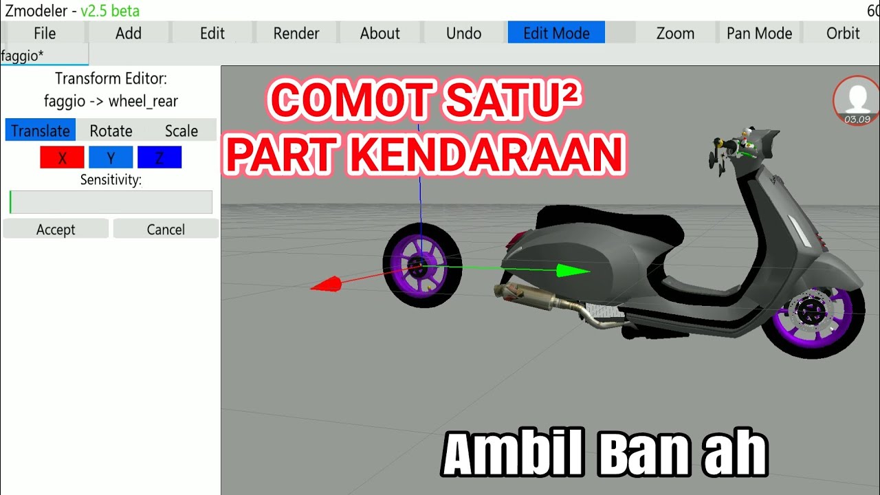 TUTORIAL CARA AMBIL PART KENDARAAN GTA SA ZMODELER #gtasanandreas #gtasaandroid