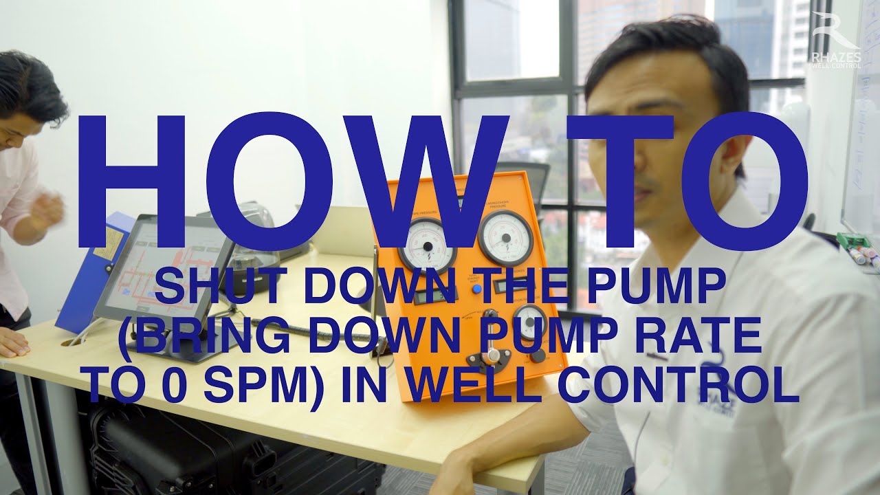 Part 3 Drilling Simulator Series : How to shut down the pump (bringing the pump 0spm) in wellcontrol