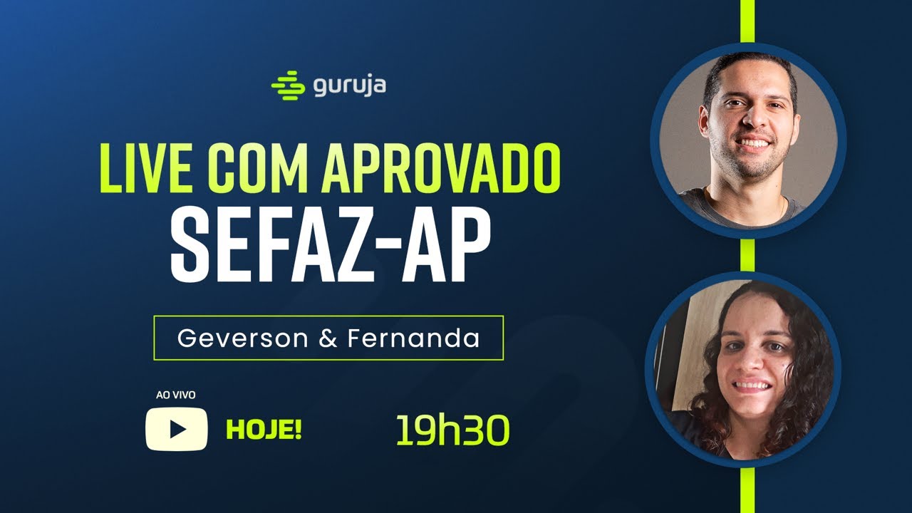 Guruja: Live com Aprovada na SEFAZ-AP - Fernanda de Assis - Auditor (16º) Fiscal (40º)