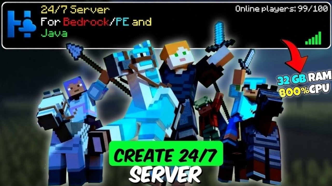How to Make FREE 24/7 Server In Minecraft Pocket/Bedrock Edition 😃 | Best Minecraft Server Hosting✅