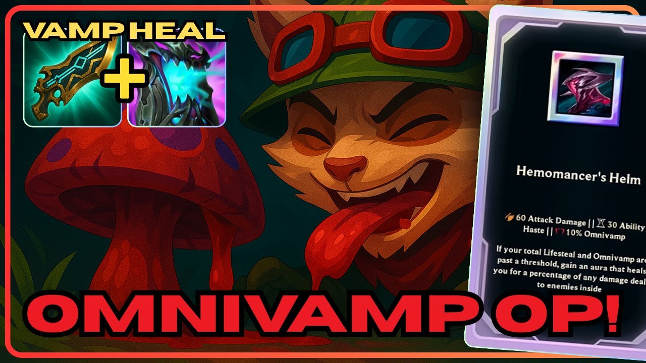 Teemo + Omnivamp is UNKILLABLE in Arena!
