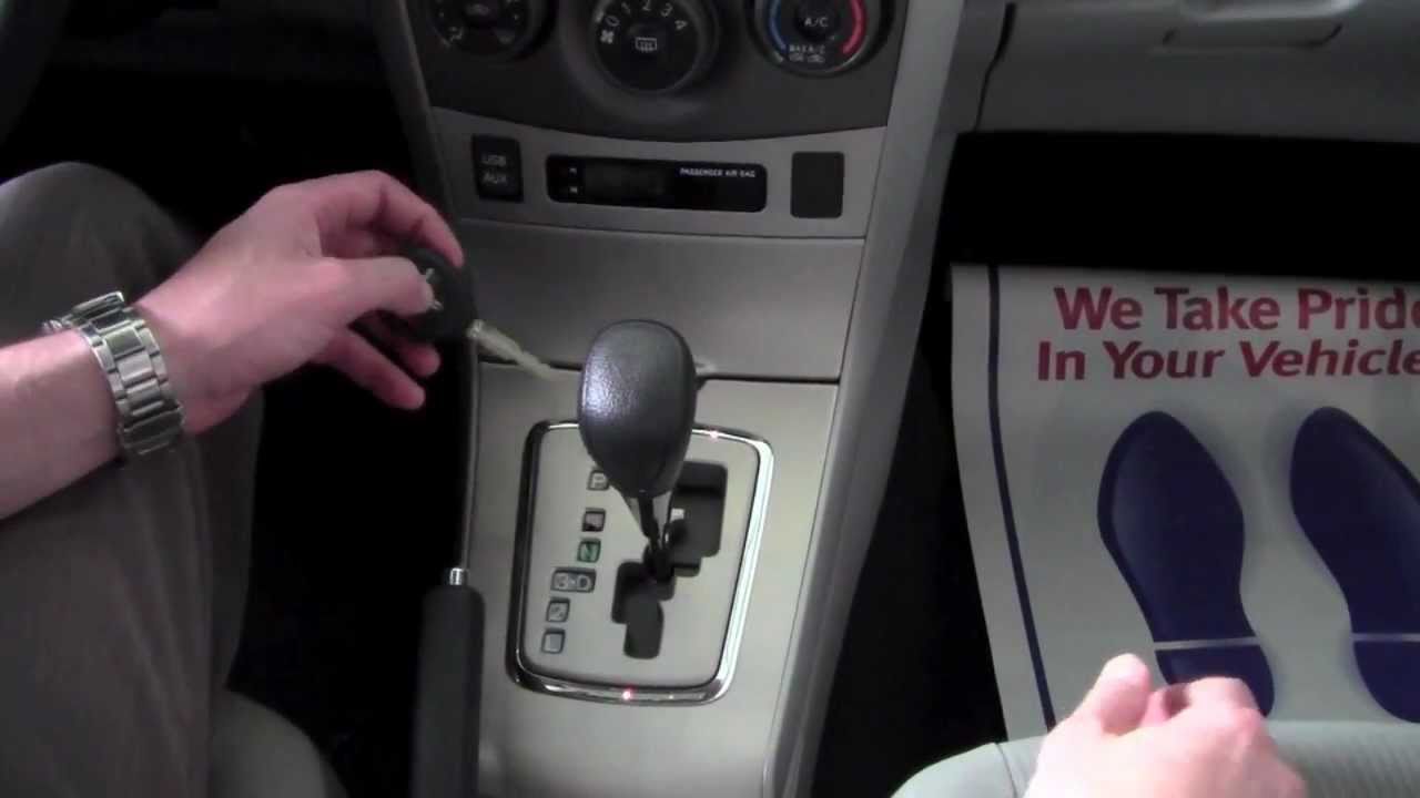 2011 | Toyota | Corolla | Снятие блокировки селектора | Инструкция от Toyota City Minneapolis MN