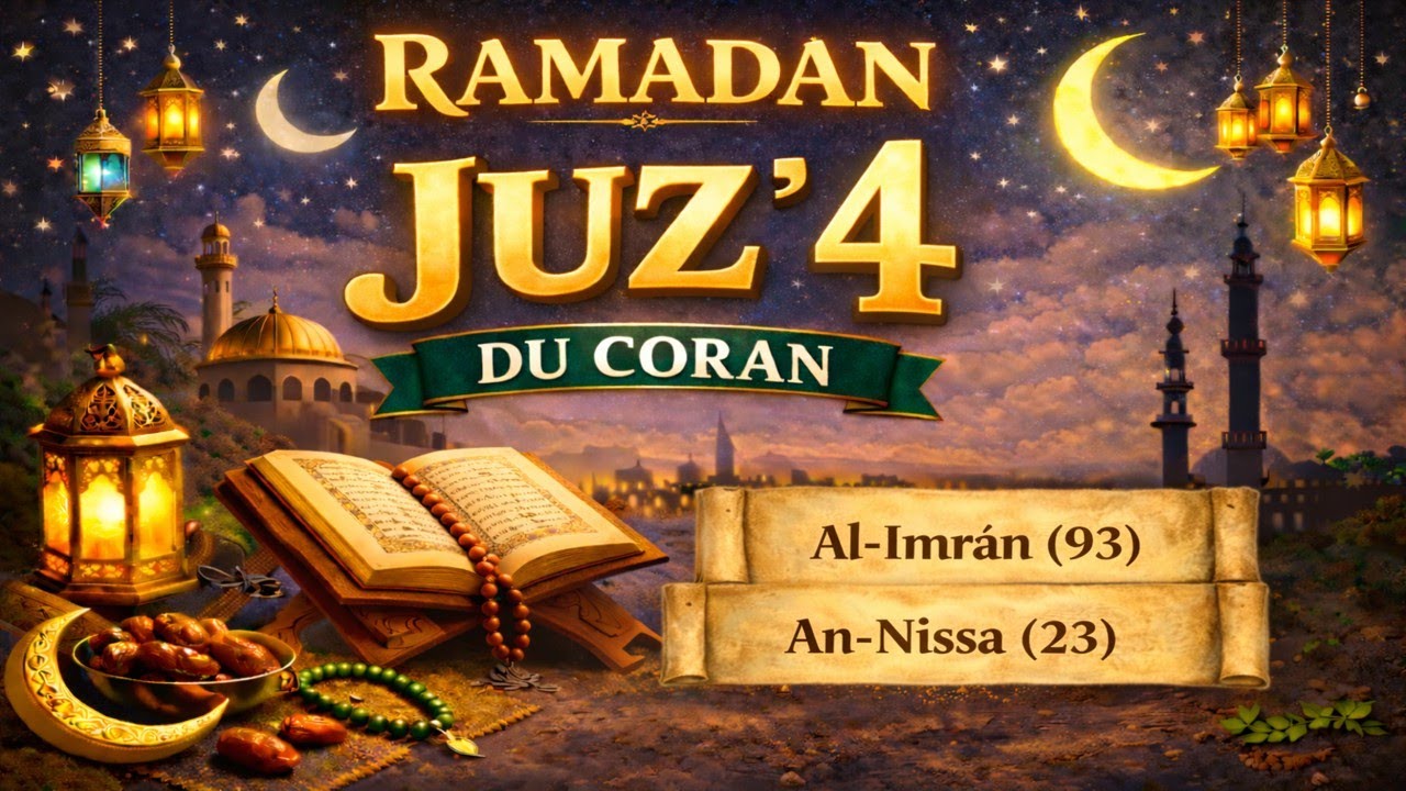 LE CORAN DU RAMADAN - JOUR 4 – JUZ’ 4 - DE AL-IMRAN (93) À AN-NISSA (23) - 4 قرٱن رمضان الجزء