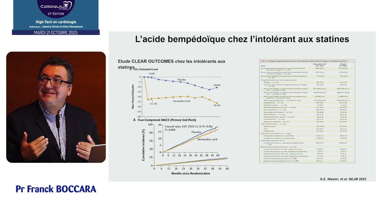 27e Colloquium - 02. Athérome infraclinique, bilan lipidique, nouveaux traitements des dyslipidémies