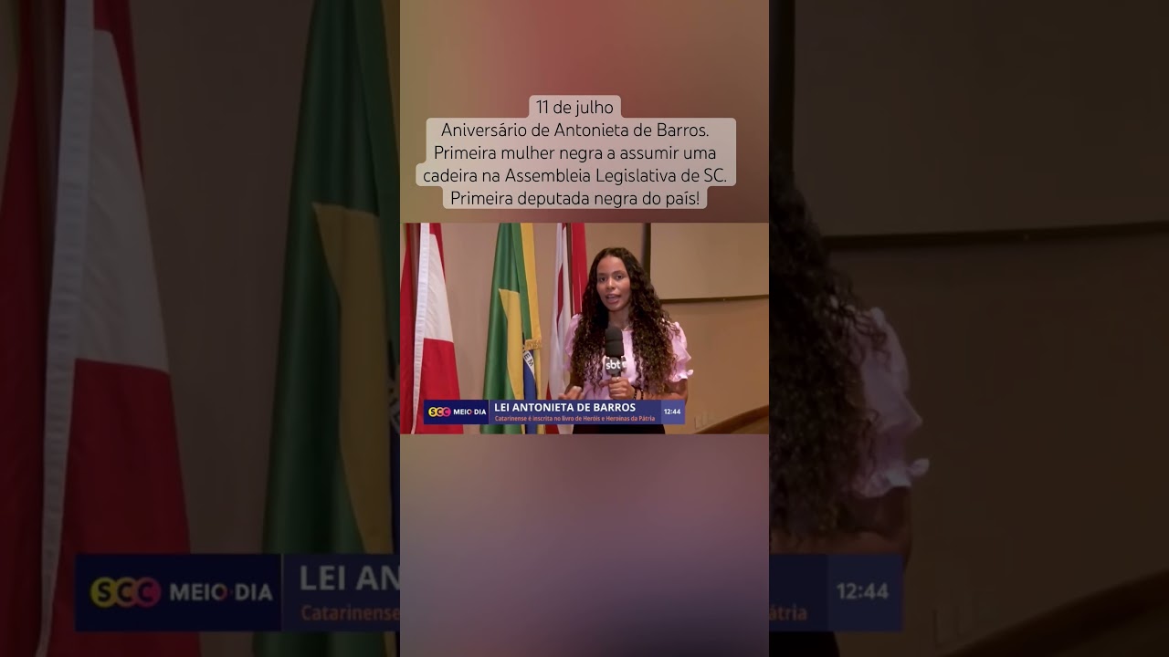 👏🏾👏🏾👏🏾 #representatividade #antonietadebarros #santacatarina
