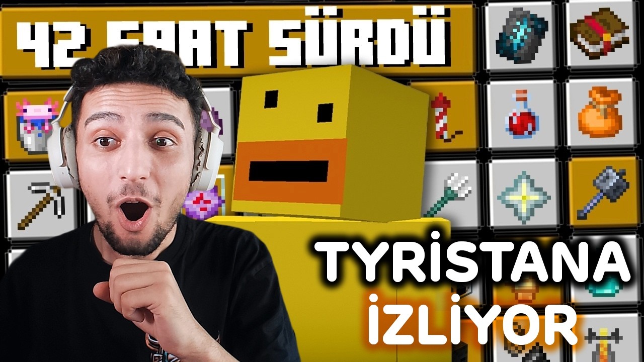 Tyristana Minecraft Hardcore'da TÜM BAŞARIMLARI Tamamladım İzliyor