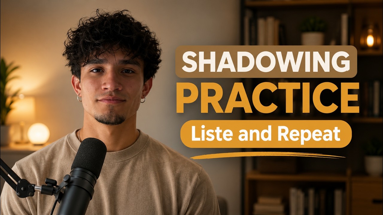 Shadowing Practice: Speak REAL English (Real Daily Sentences) 