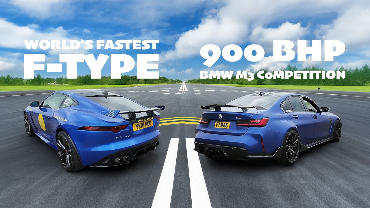 JAGUAR SVR против 900-сильного M3! — Дрэг-рейсинг на самом быстром в мире F-Type | Эпизод 4