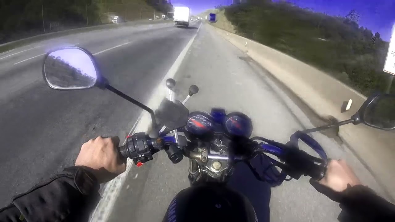 TRAVOU O MOTOR DA YBR   NO RODOANEL