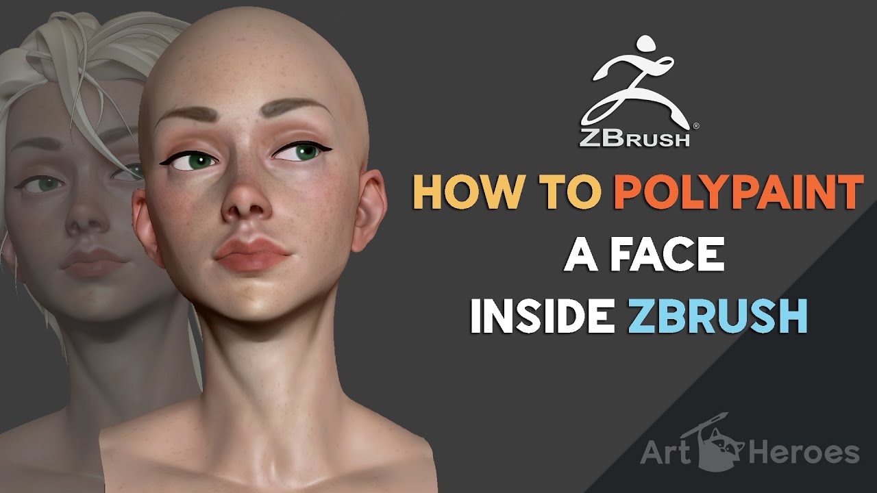 Как создать полиграфию лица в Zbrush