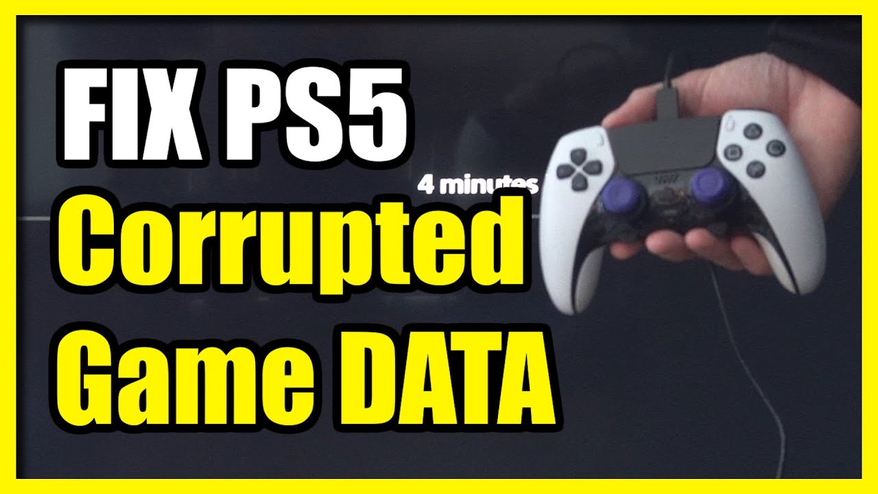 Как исправить поврежденные игровые данные на PS5 (безопасный режим)