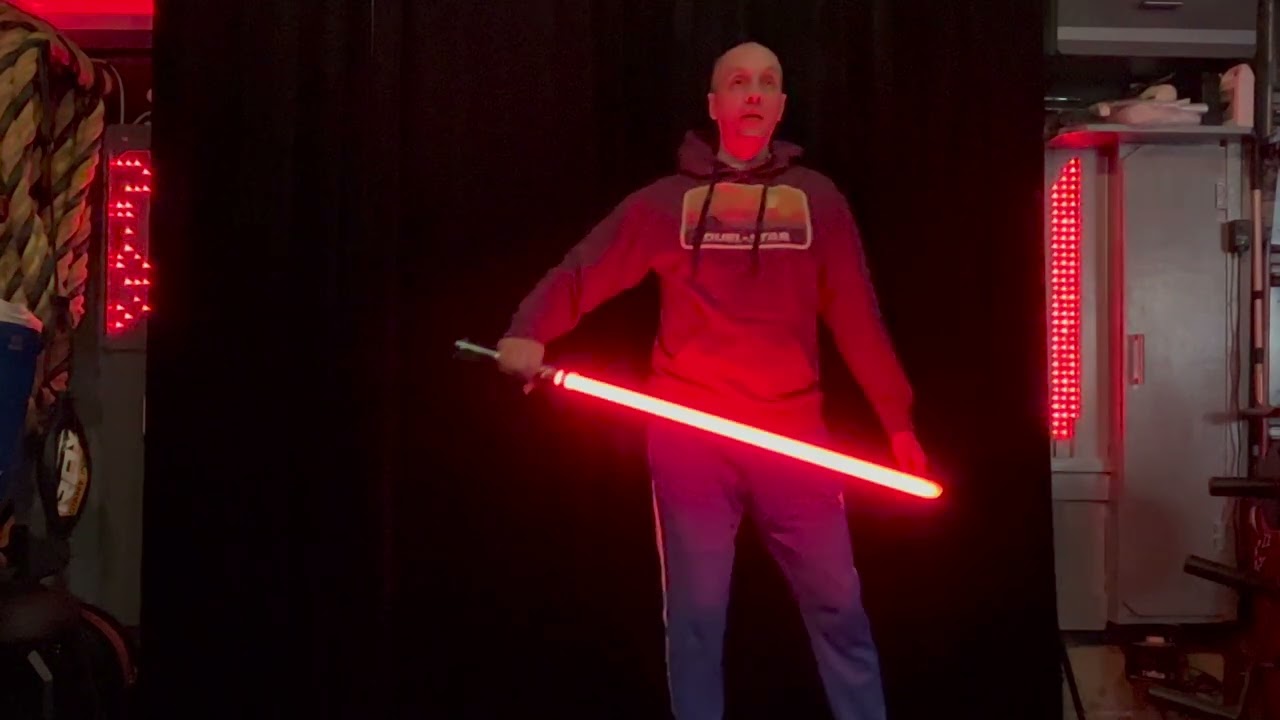 Civilized Sabers Clear DUEL-STAR Lightsaber Pixel Blade for Brandon F. [4K]
