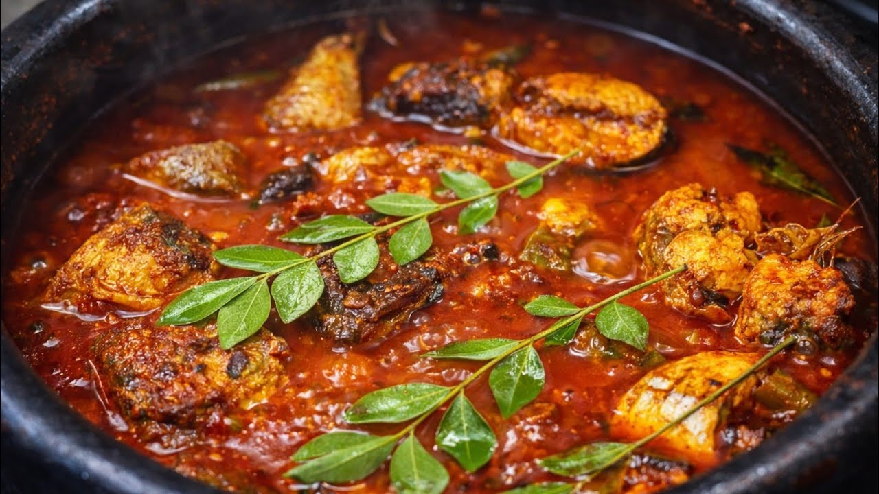 Meen Curry Kerala Style | Traditional Kudampuli Fish Curry (No Coconut)
