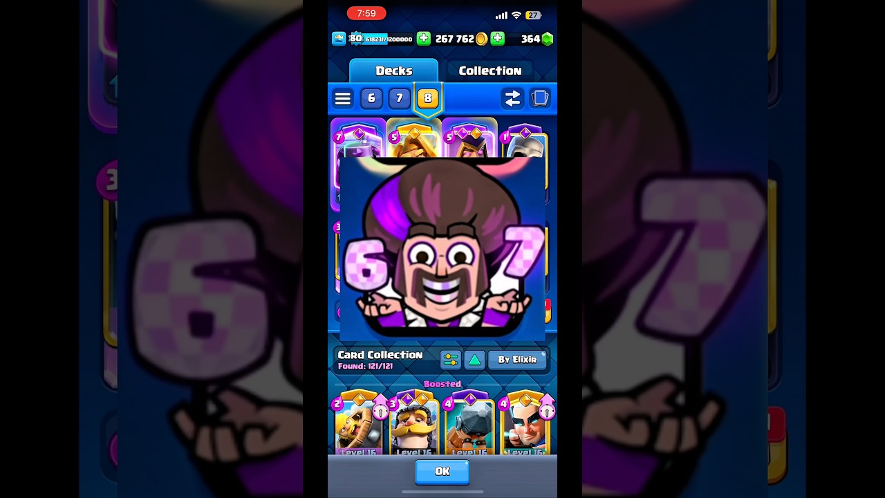 Part 34 of turning your E Vo&rsquo;s into a winning deck #clashroyale #megaknight #wizzard #cr #clashtok