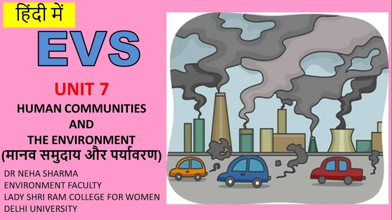 EVS (HINDI)-  UNIT 7 - HUMAN COMMUNITIES AND ENVIRONMENT