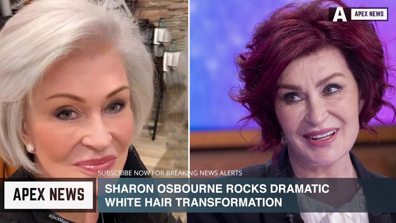 Sharon Osbourne rocks dramatic white hair transformation