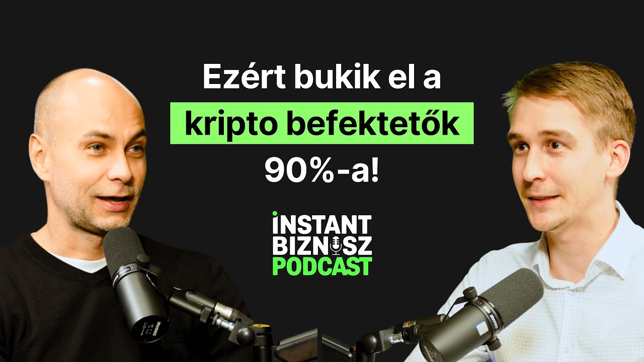 Mi&eacute;rt bukik el a t&ouml;bbs&eacute;g? Az igazs&aacute;g a kriptovaluta befektet&eacute;sről | Pinke Attil&aacute;val -InstantBiznisz