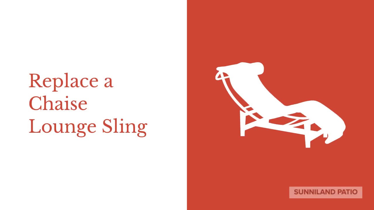 Quick Tutorial: Replace A Chaise Lounge Sling