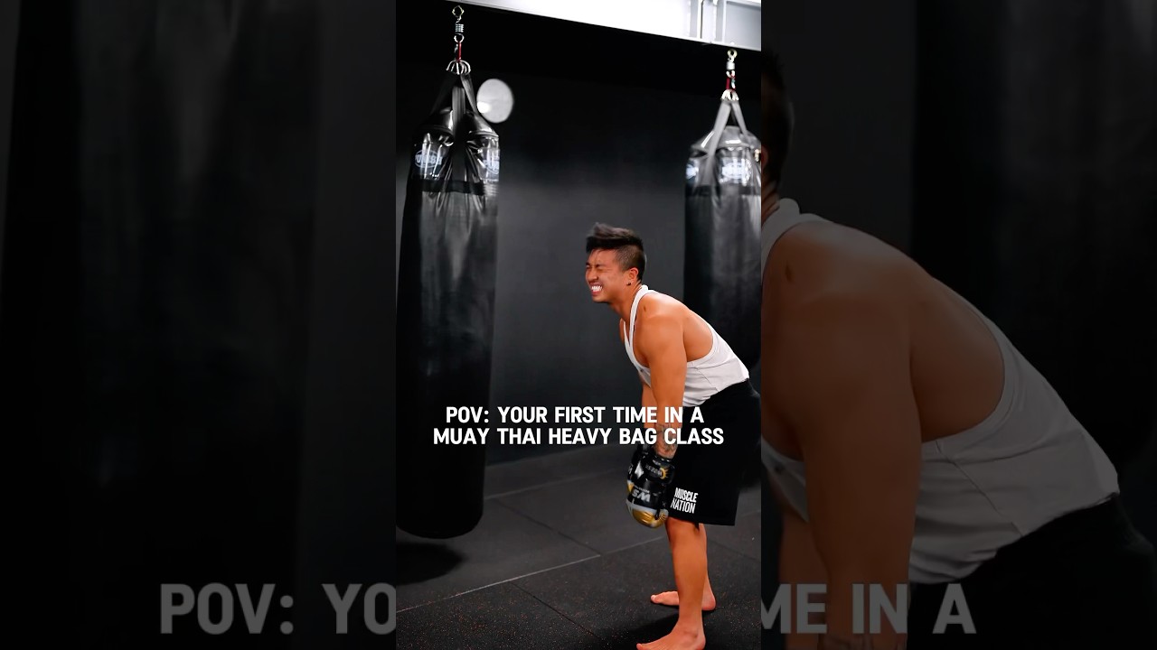 POV: Your first time in a Muay Thai Heavy Bag Class 🇹🇭🦵😩
