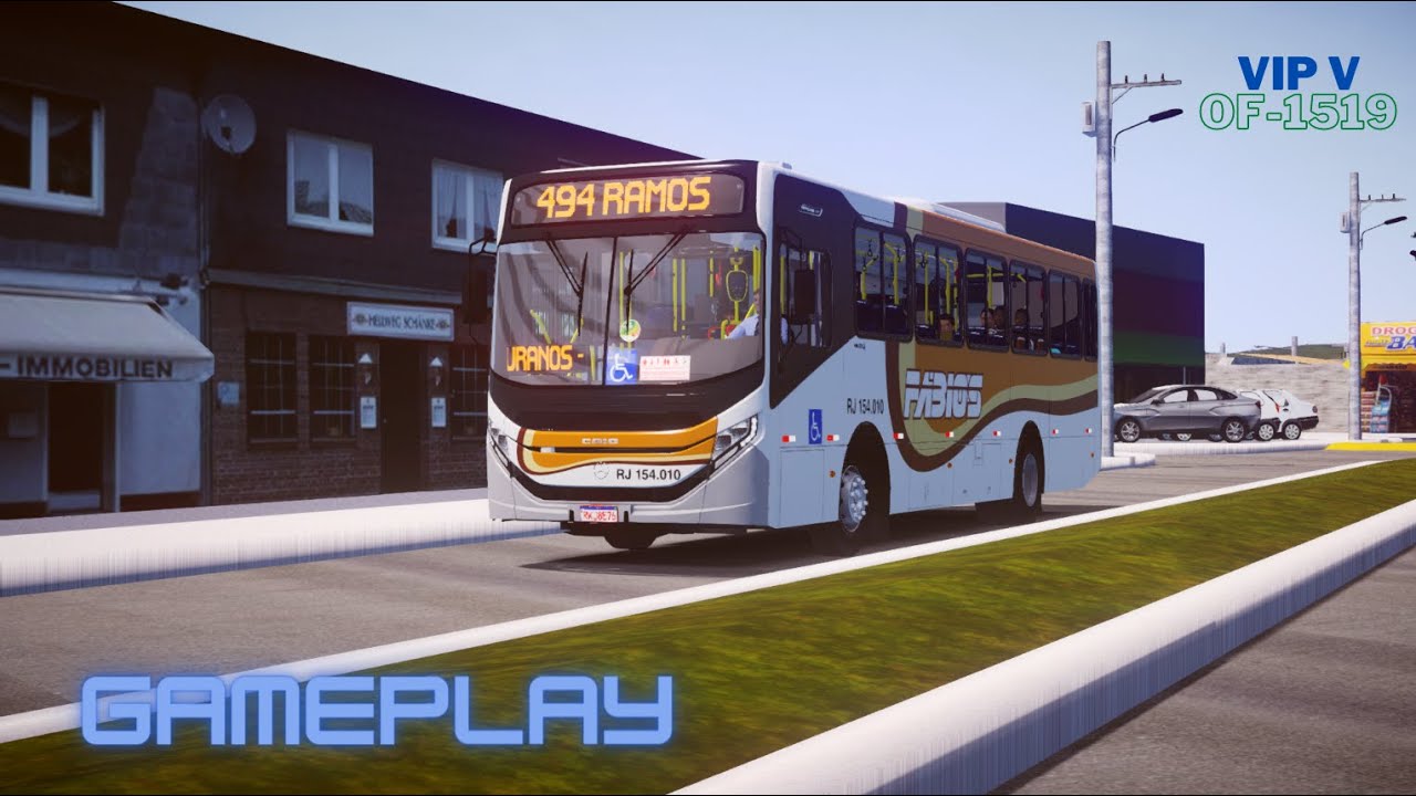 🔵 TRANSPORTES FÁBIOS - CAIO APACHE VIP V OF - 1519 -  MAPA ZN RJ LINHA 494 - G29 - PROTON BUS 🔵