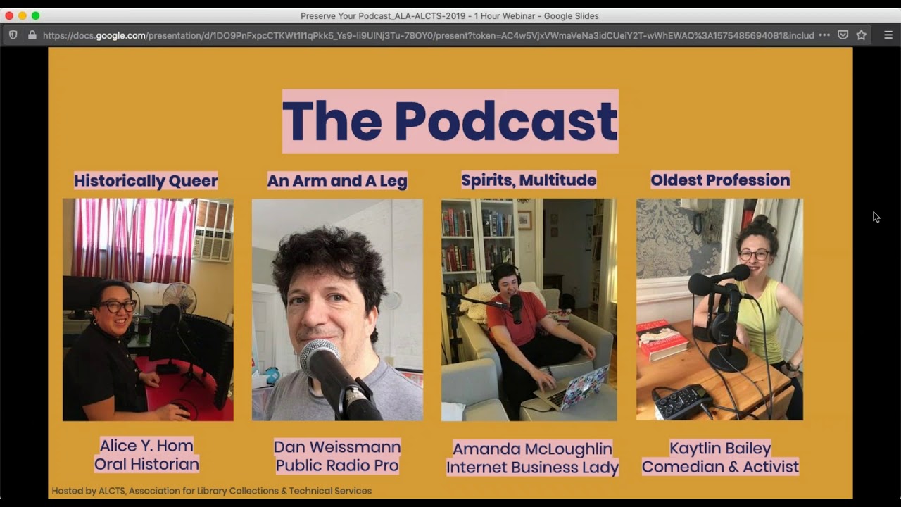 20191204 Preserving Podcasts How Libraries Can Help
