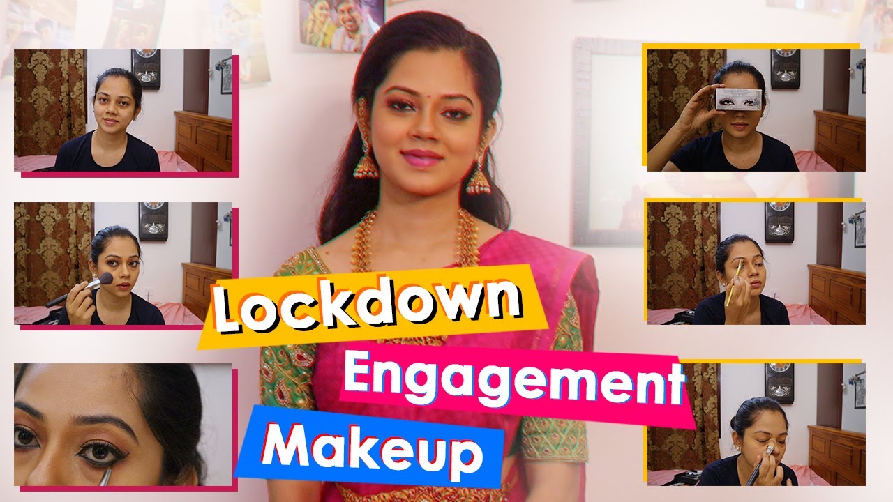 Lockdown Engagement Makeup Look | Anithasampath Vlogs