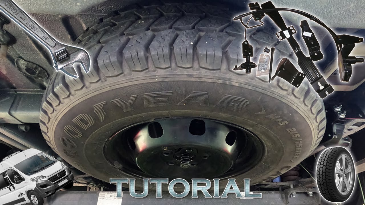 Installazione ruota di scorta Fiat Ducato camper furgonato