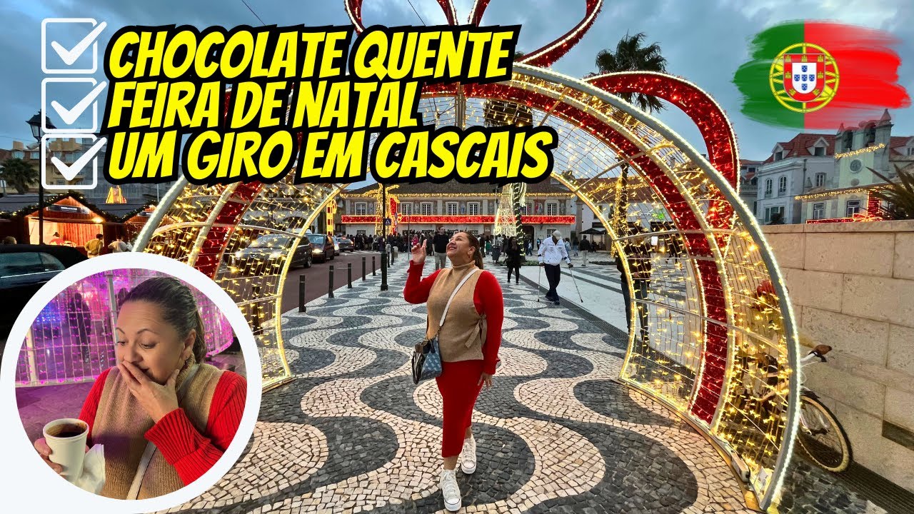 CASCAIS - PORTUGAL 🇵🇹 E AS LUZES DE NATAL EM 2024