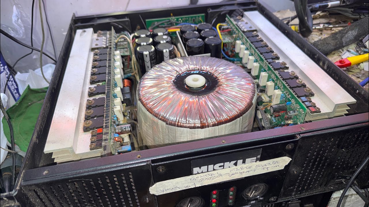 Mickle ca20 power amplifier ang lala ng sira nito naka clip protect pati input buffer sira