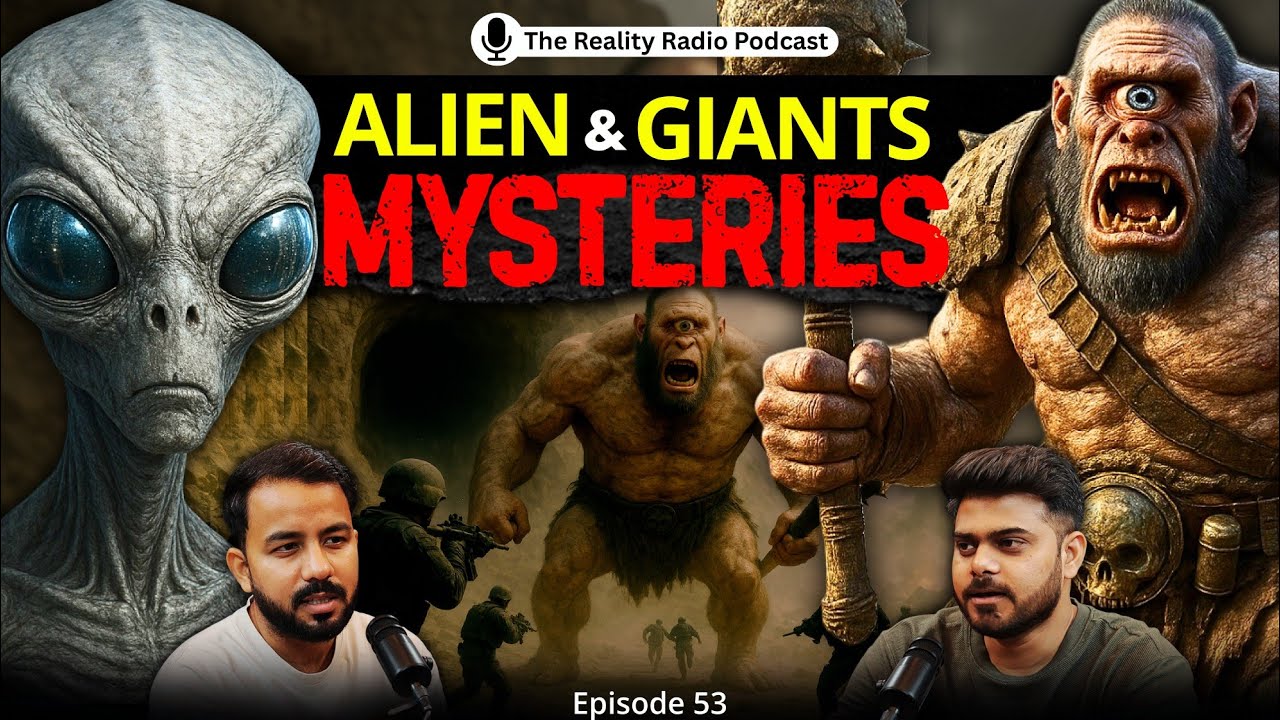 Mysteries of Aliens UFO, Real Giants found, Unsolved mystery, Hindi Podcast EP-53