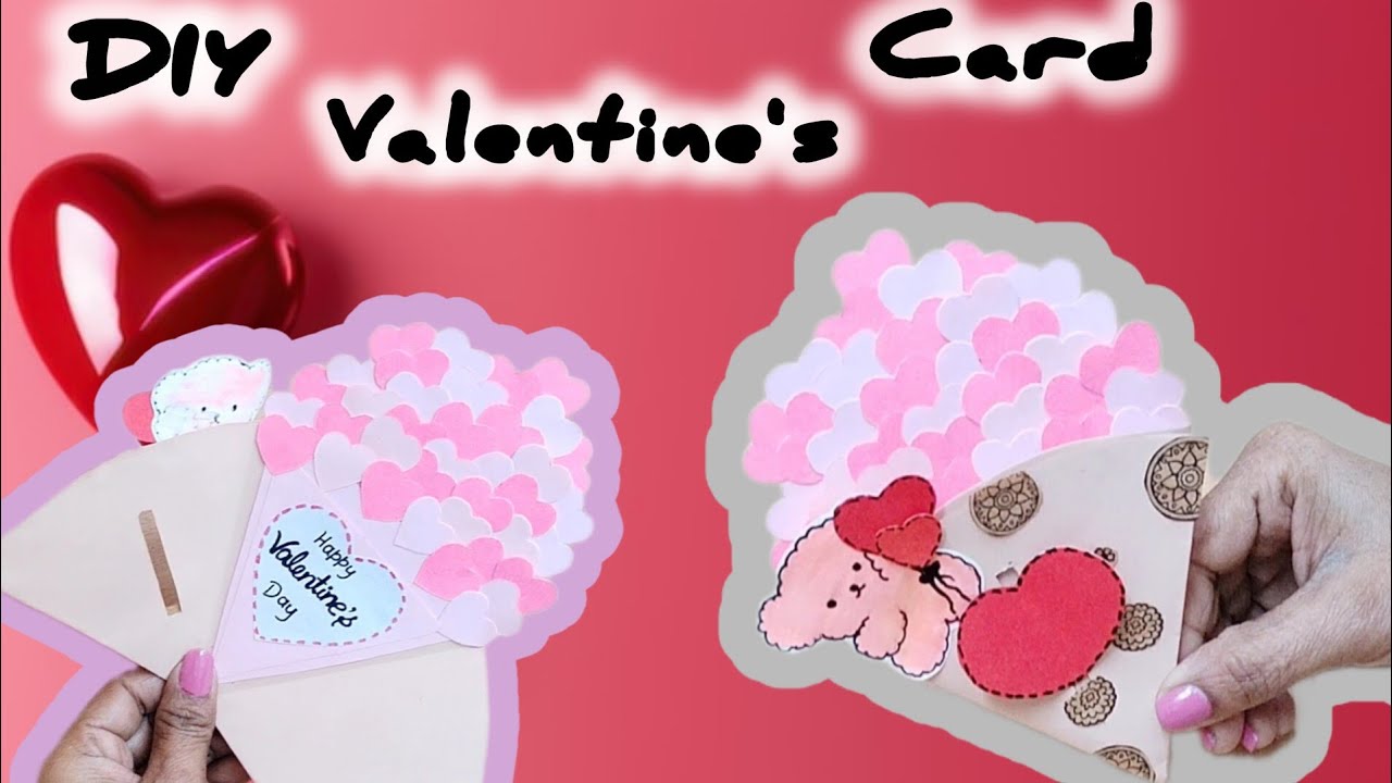 How to make Valentine's day Card ❤️🌹🥰💘 Craft Idea 💡. #trending #viralvideo #artandcraft #diy #art 