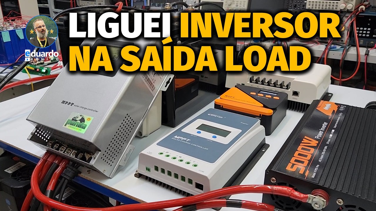 Inversor OffGrid Raiz na Saída LOAD do Controlador MPPT Funciona | Aquino Responde na Prática