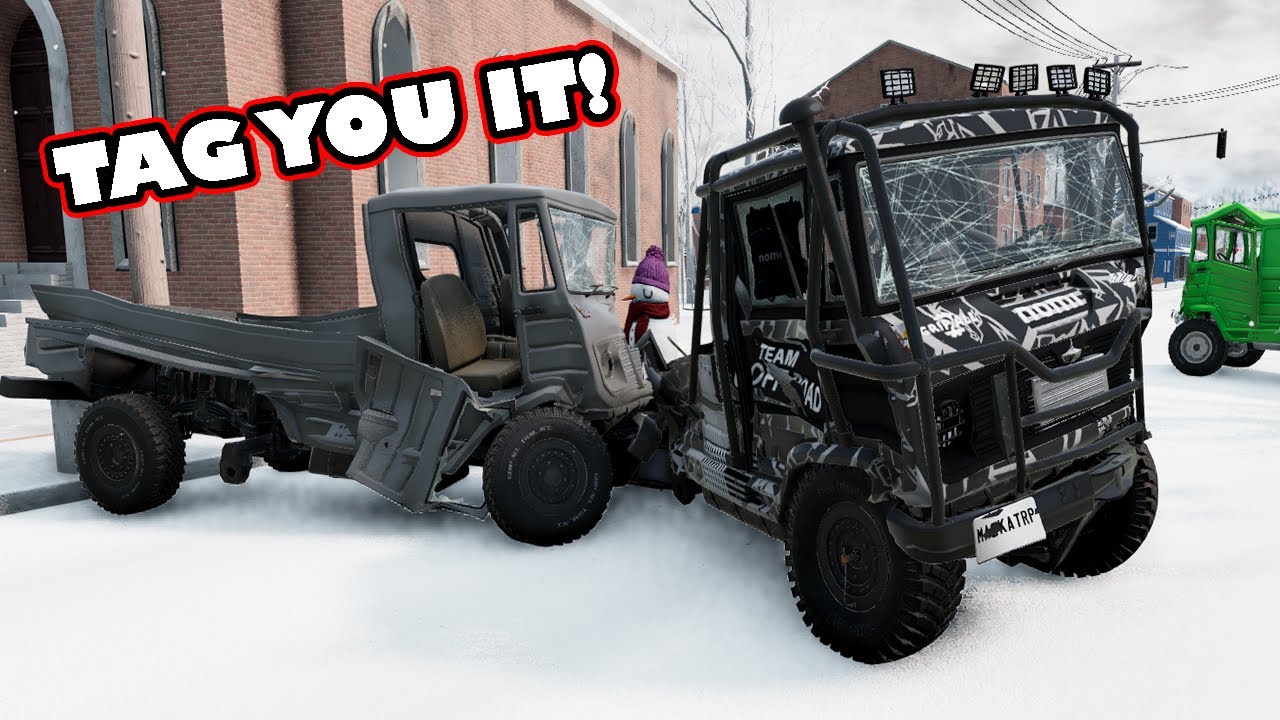 BeamNG.drive MP - EXTREME ICY VEHICLE TAG (YOUR IT!)
