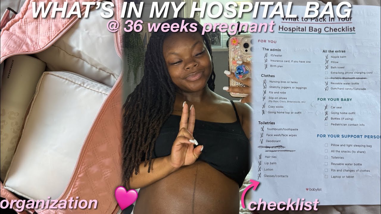 what’s in my hospital bag as a 🫶🏽FIRST TIME MOM🫶🏽