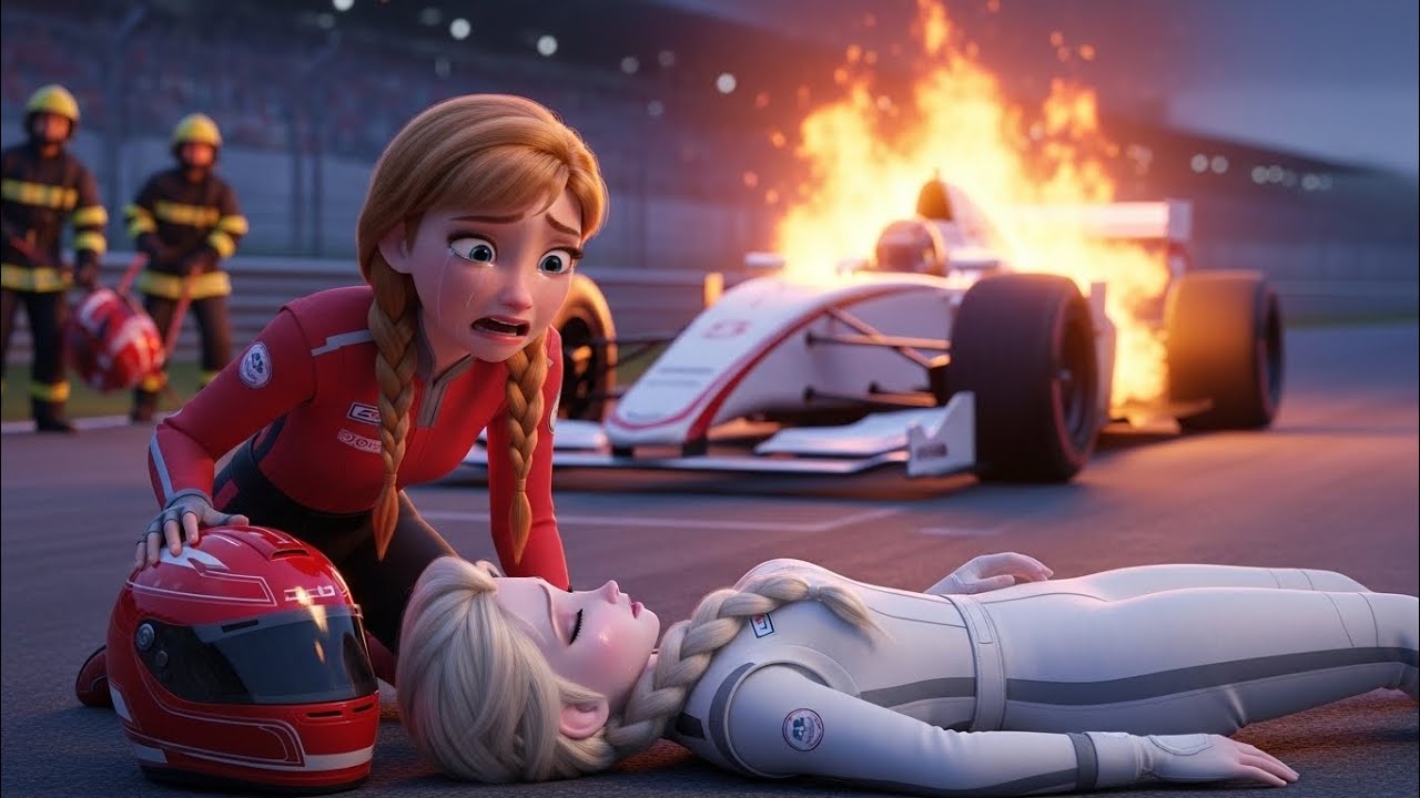 😱💥FORMULA ONE RACE GONE WRONG |🏎 | Elsa and Anna’s Formula Chaos🏎❤️‍🩹 Elsa vs Anna Duel 