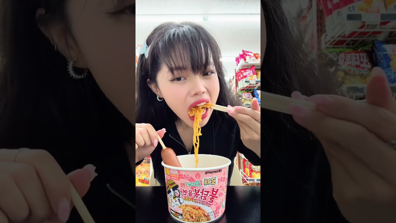 ASMR | girl dinner korean convenience store |ramen #korea #girldinner #dinner #asmr #asmrsounds