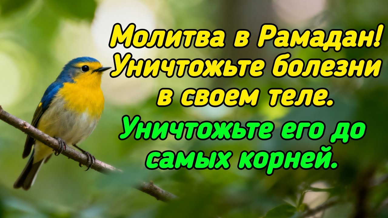 Ранняя молитва Рамадана❗️Уничтожьте болезни до основания