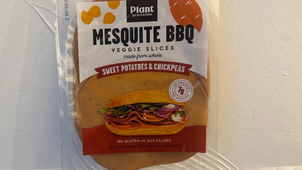 Plant Provisions Mesquite BBQ #vegandelislices #sweetpotato&chickpeas #plantbaseddeli 