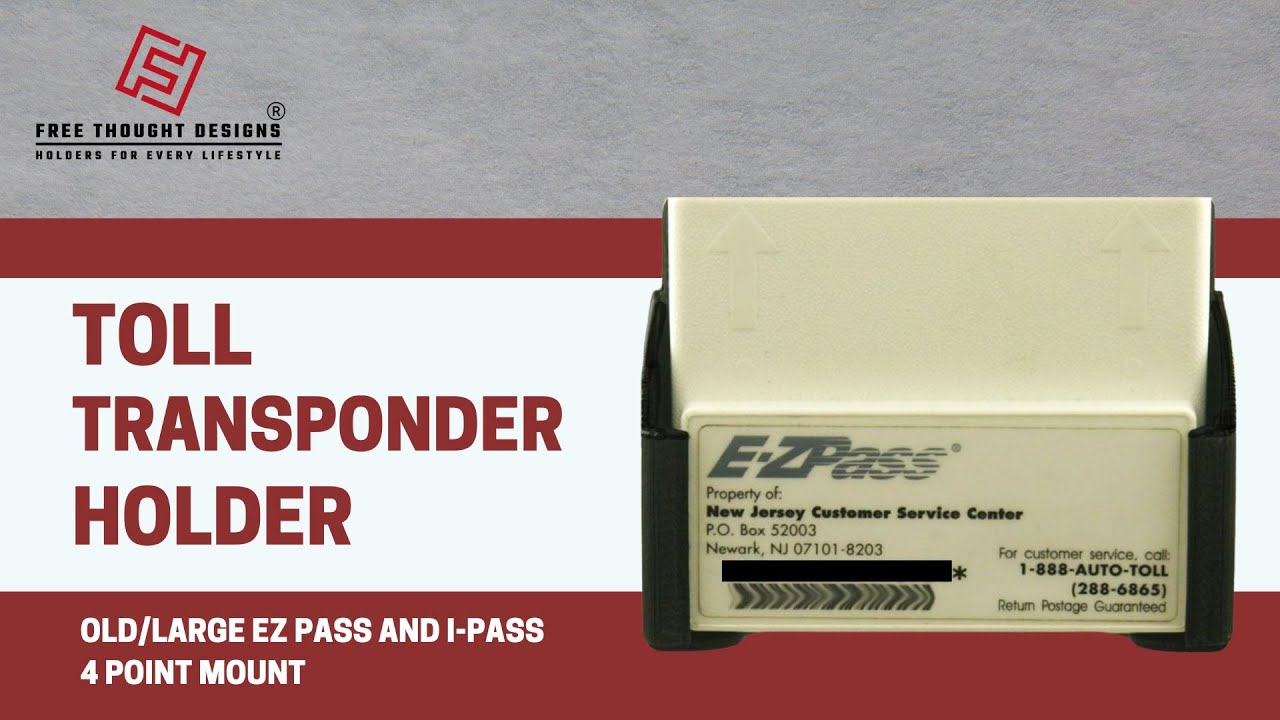 how to install Large EZ Pass Holder