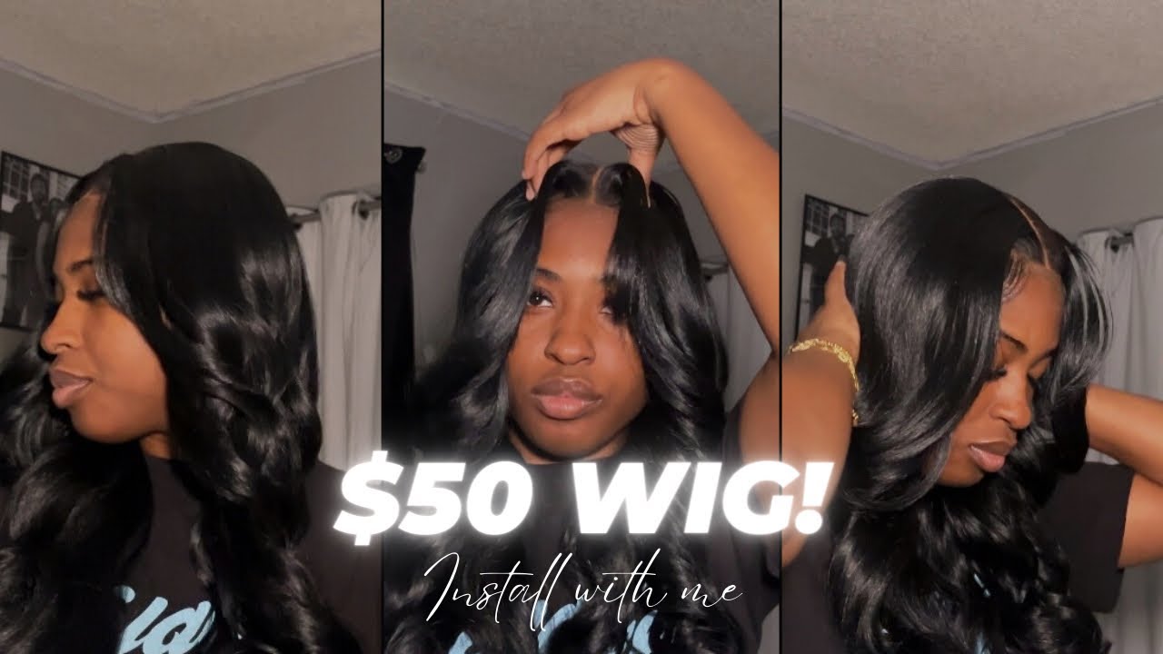 $50 *SYNTHETIC* LACE FRONT WIGINSTALL *STEP BY STEP*