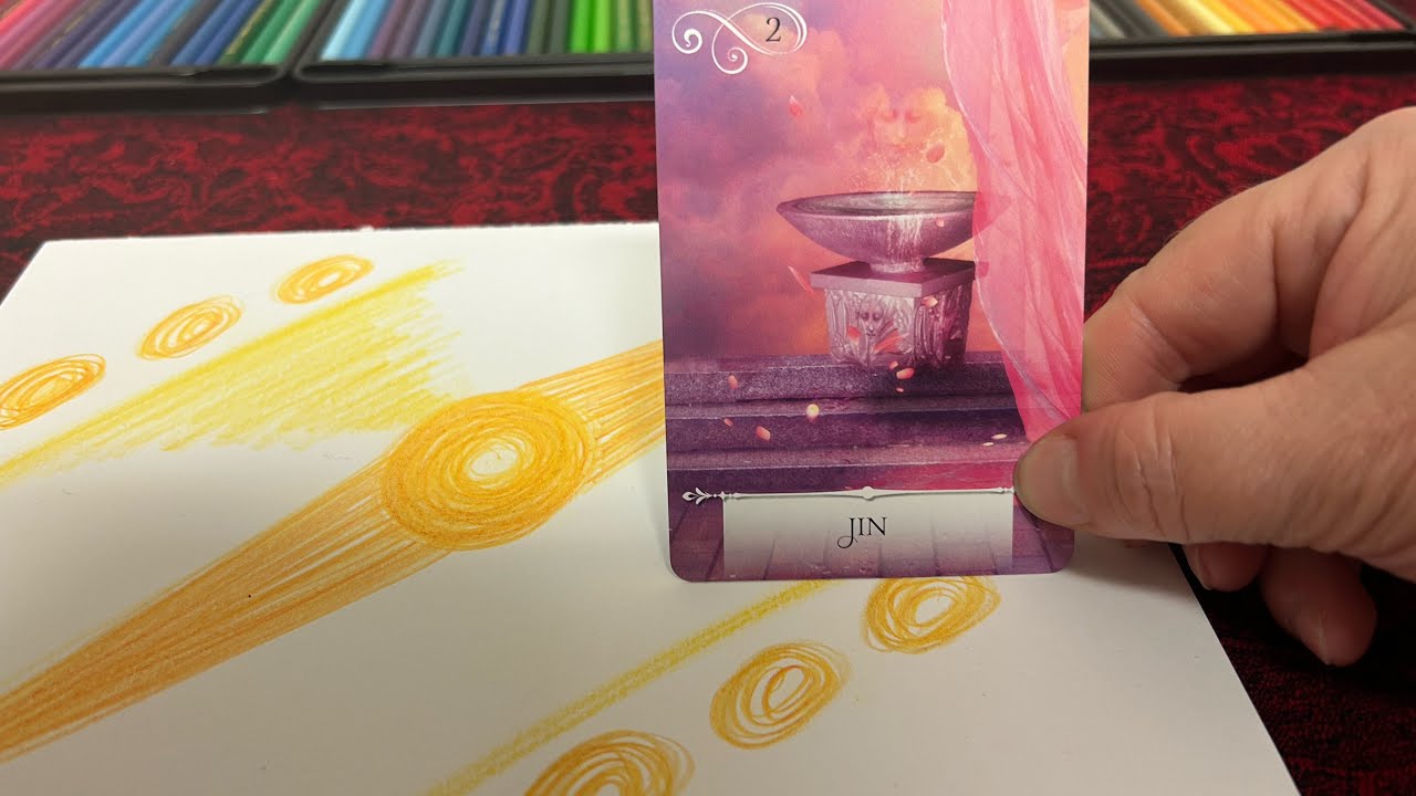 🌸 Vztahový (karmický) výklad - od napětí k pochopení #automatickákresba #tarot 