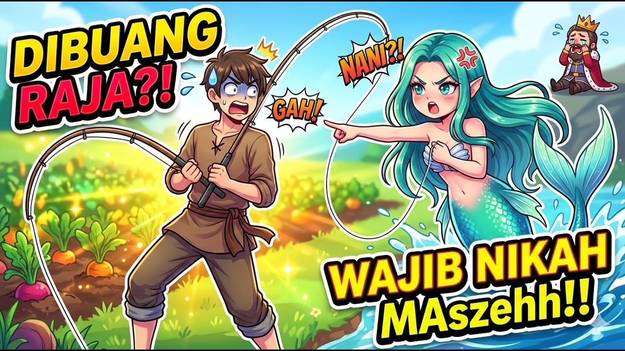 DIBUANG RAJA! PEMUDA OP INI MALAH MULAI MEMBANGUN WILAYAH DITEMANI WAIFU DUYUNG BARBAR! 🎣🧜‍♀️🤣🔥