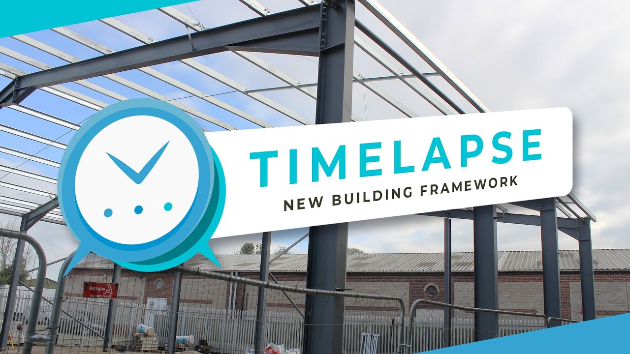 Time-Lapse of Steel Framework Assembly for New Warehouse Build | Watch the Structure Rise!